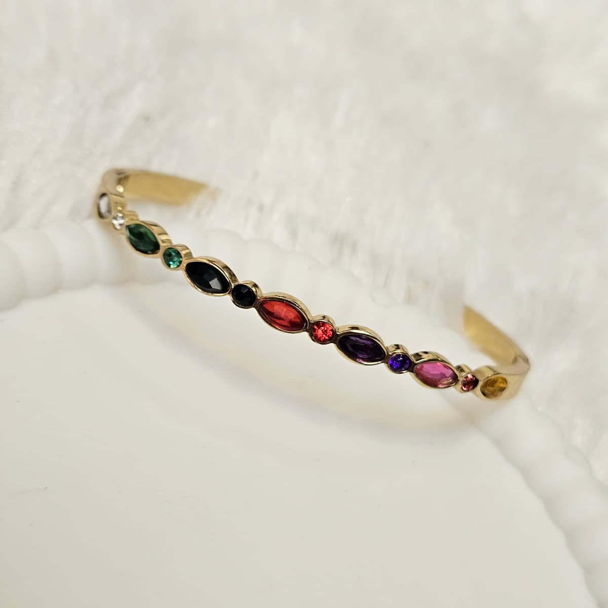 Multi color stone Kada Bracelet