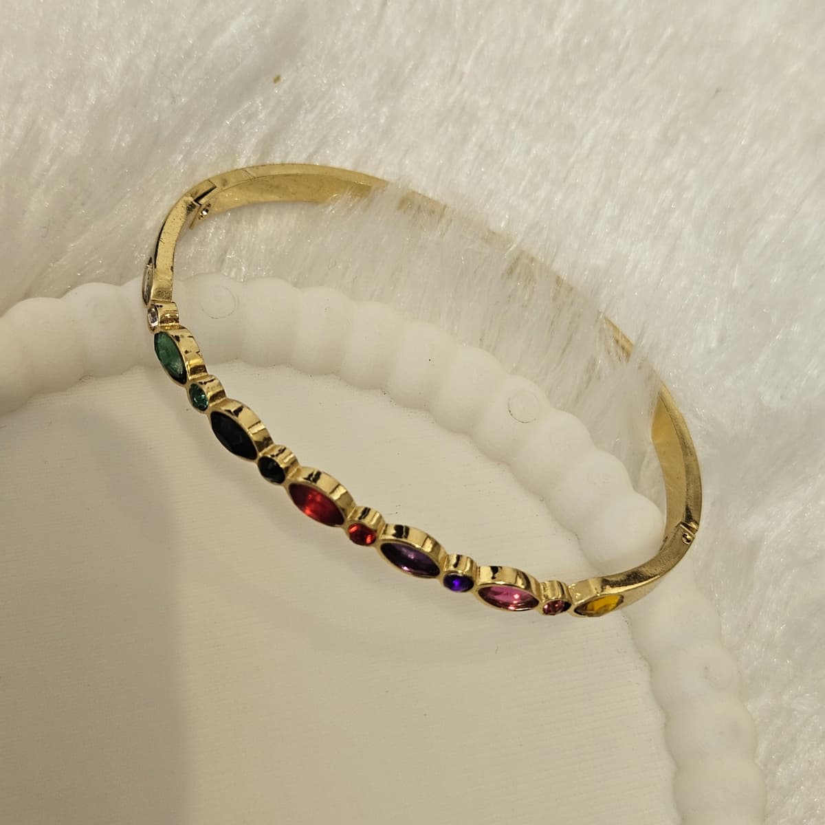 Multi color stone Kada Bracelet — image 3