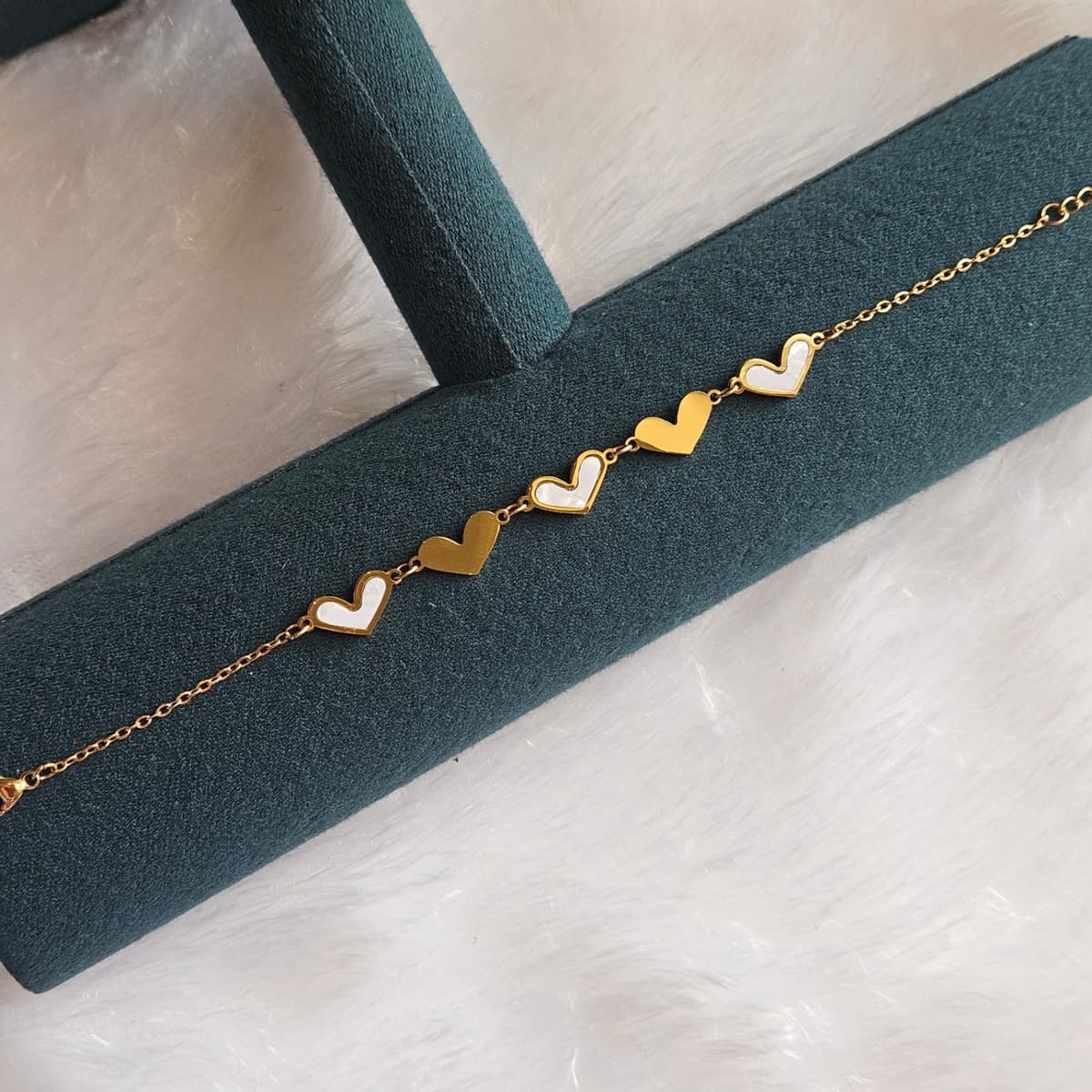Heart line Chain bracelet 