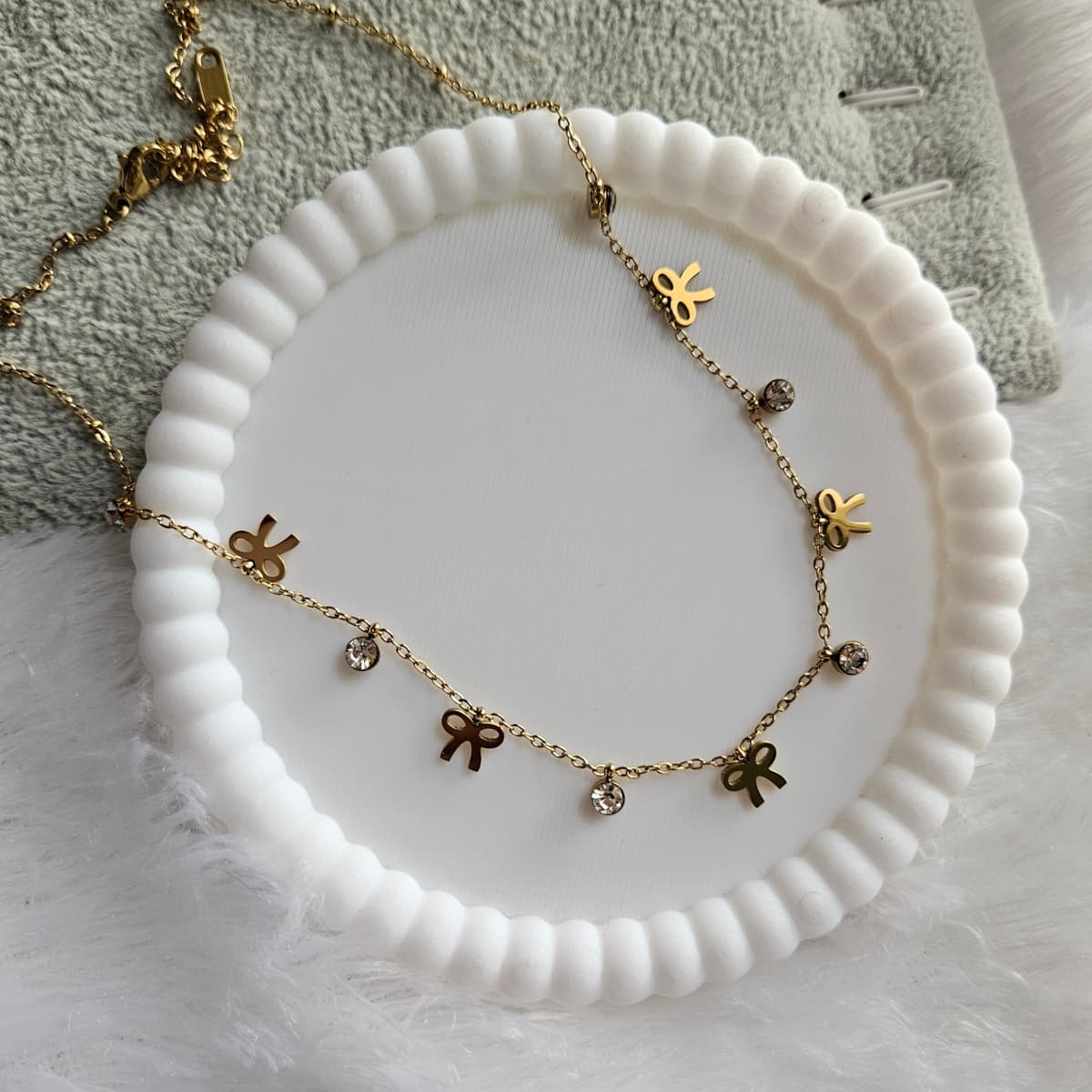 Bow Charms Necklace 