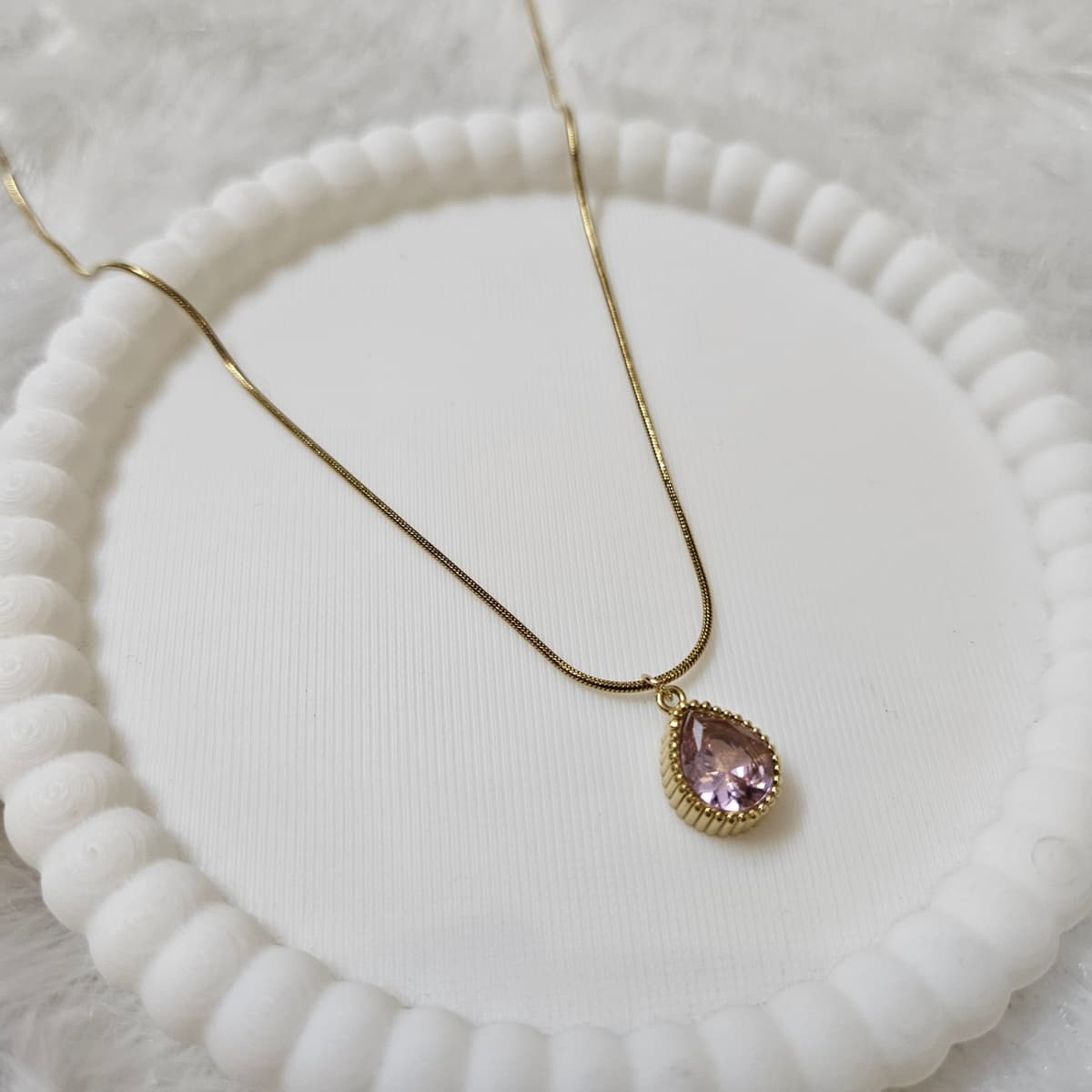 Baby Pink Stone Pendant 