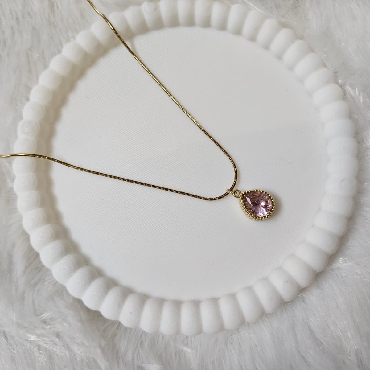 Baby Pink Stone Pendant  — image 2