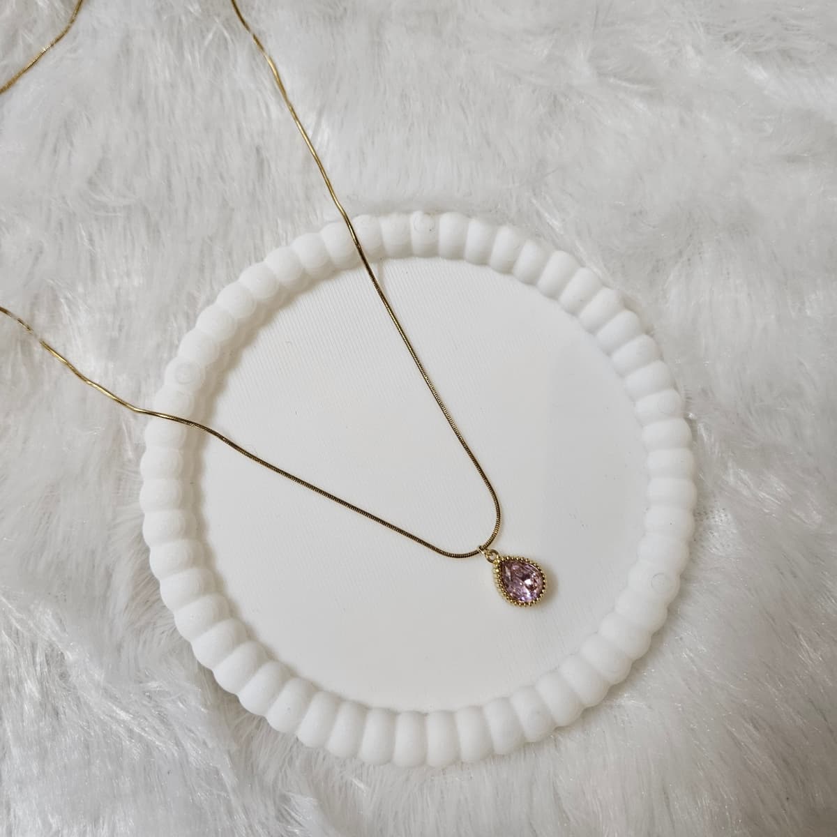Baby Pink Stone Pendant  — image 3
