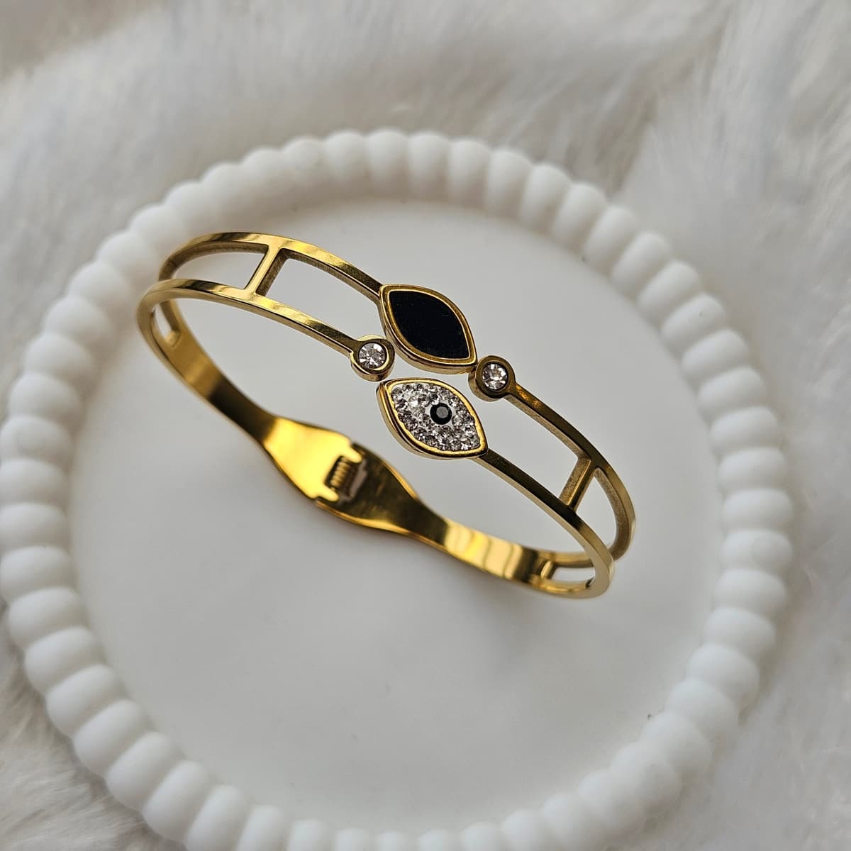 Black Evil eye Kada