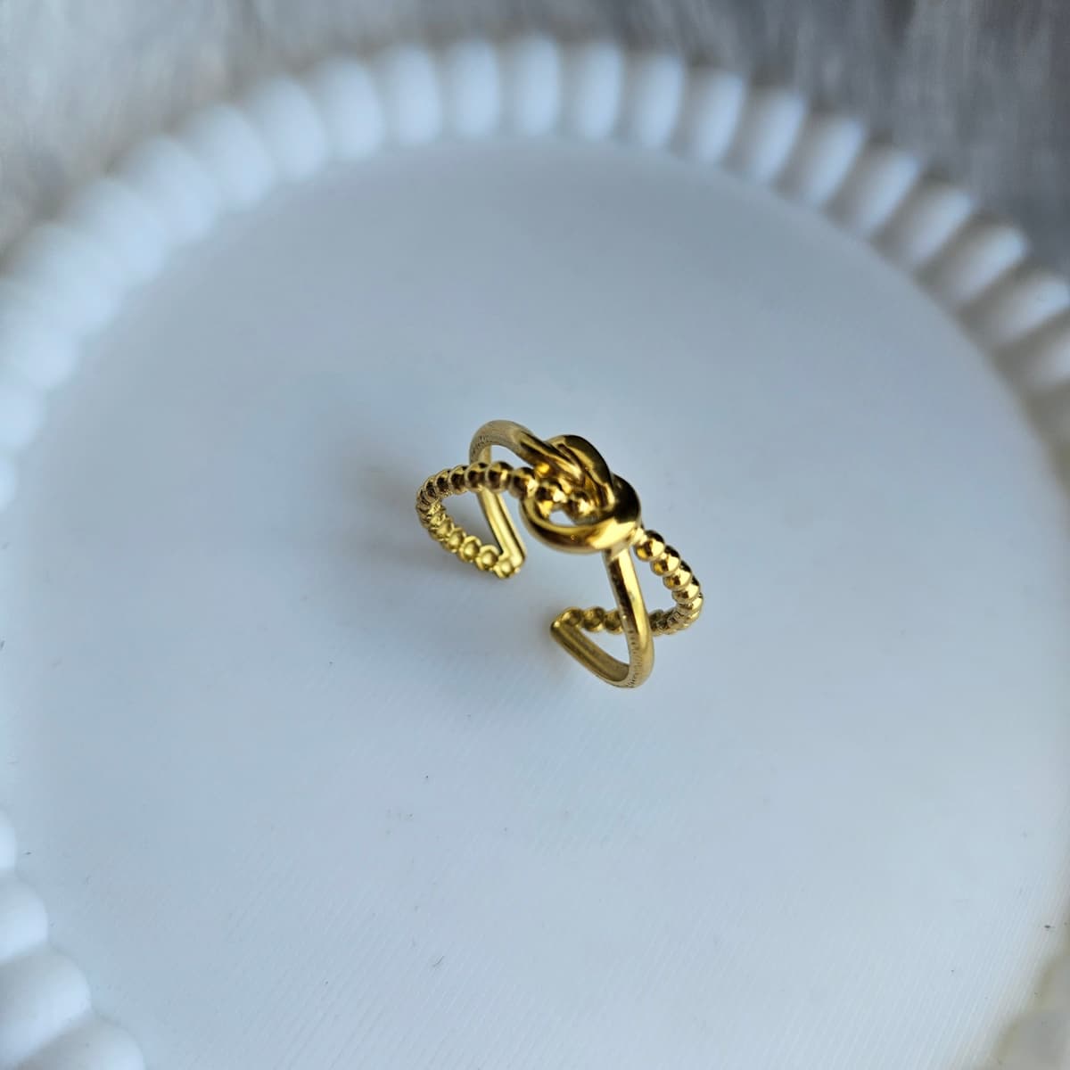 Anti-Tarnish Adjustable Ring — image 2