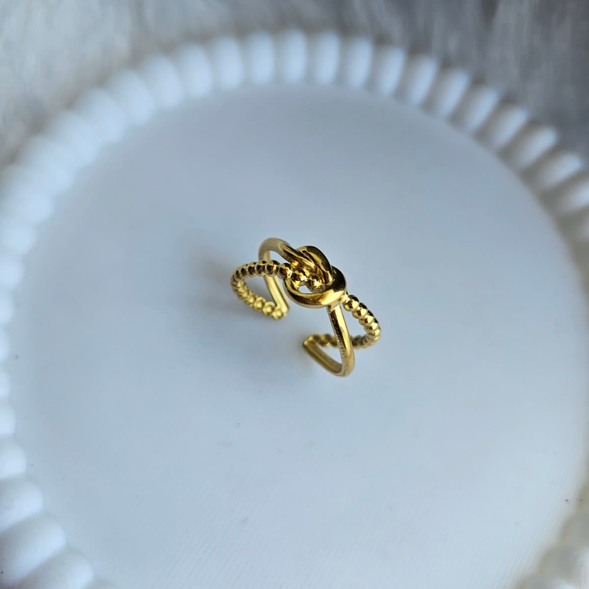 Anti-Tarnish Adjustable Ring — image 3