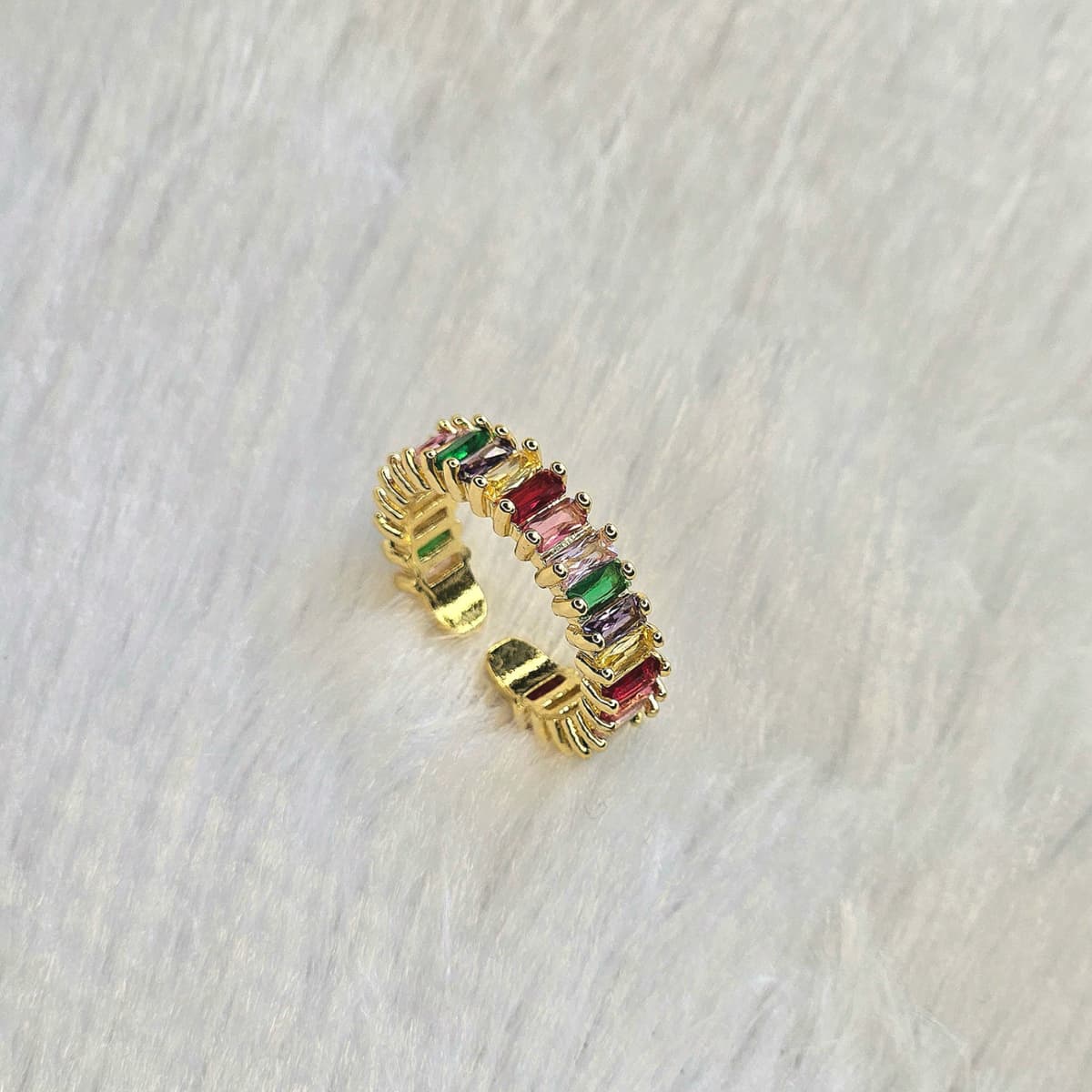 Multi-color Anti-Tarnish Adjustable Ring