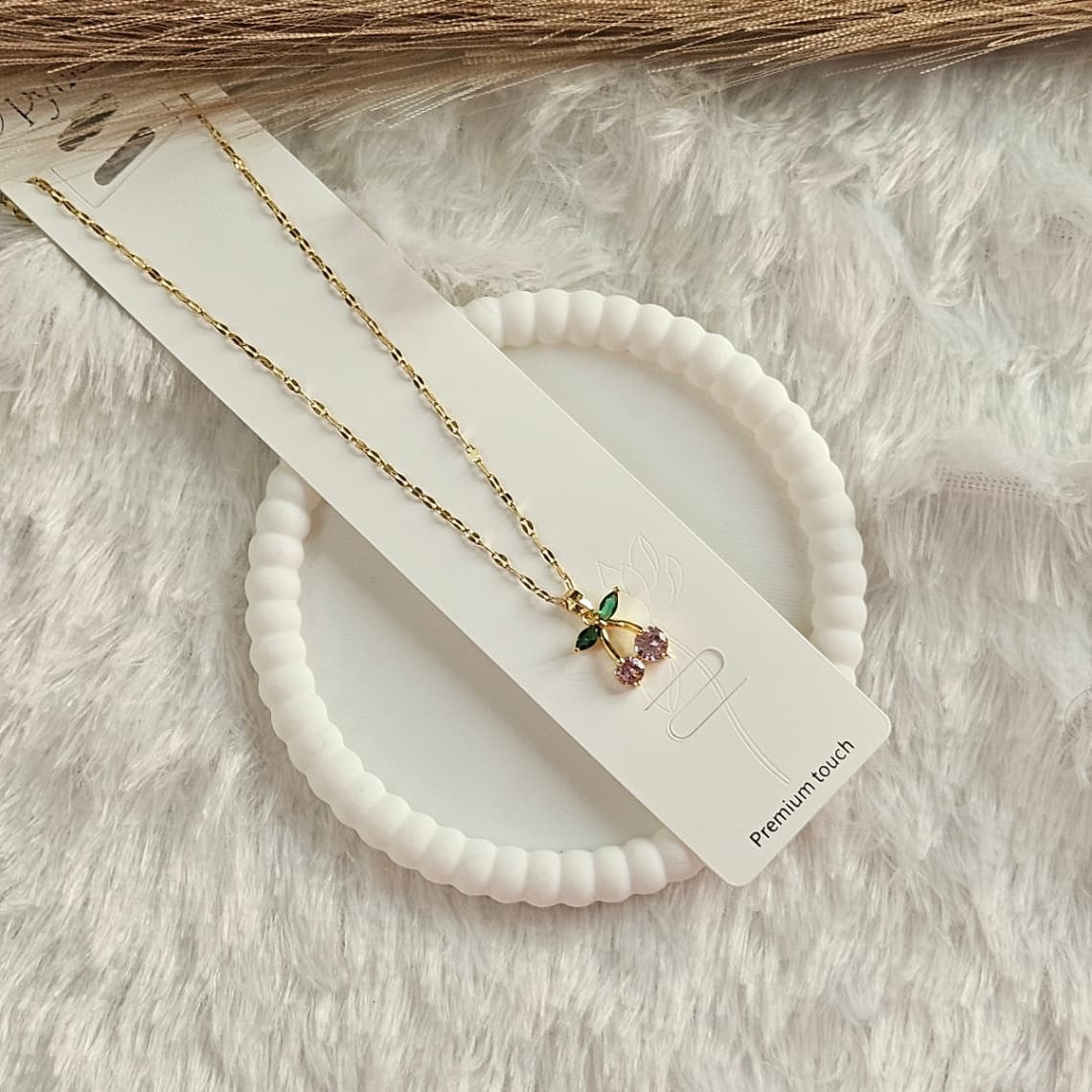 Cherry Pendant Lavender with Green — image 3