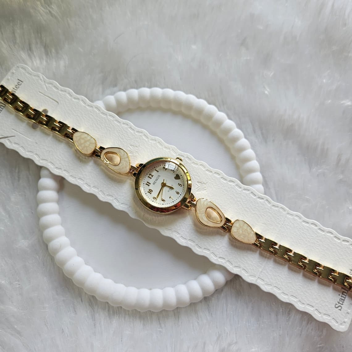 Anti-tarnish Watches Marble White