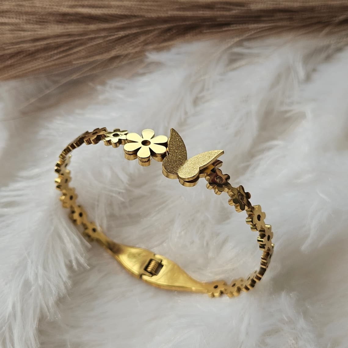 Golden Butterfly Kada
