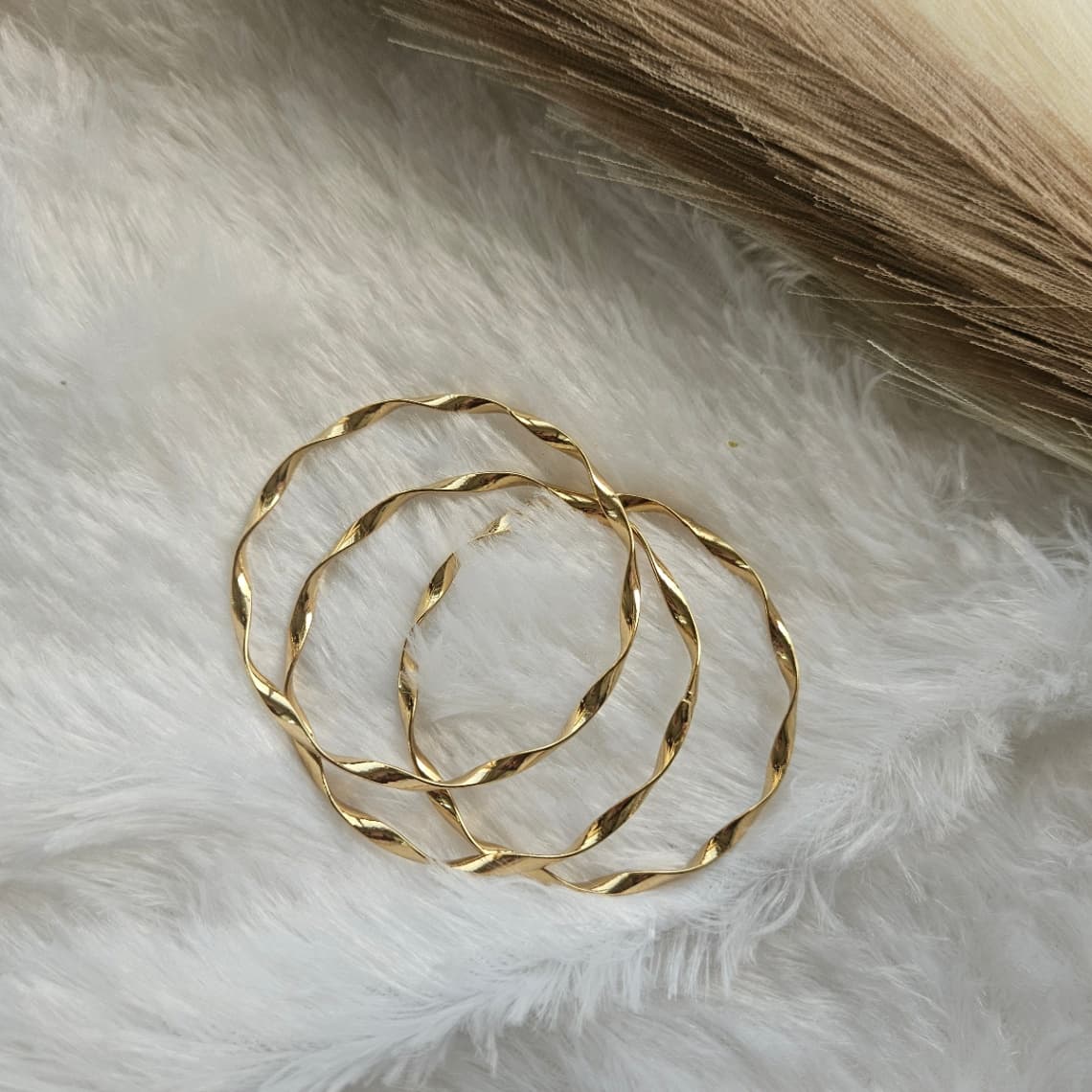 Anti-tarnish Bangles Set of 3
