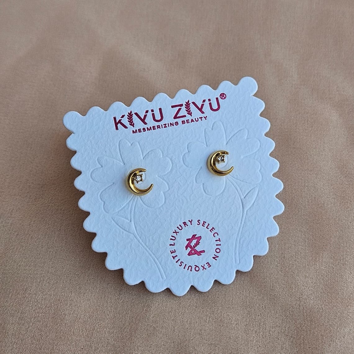 Halfmoon Ballback Stud Anti-Tarnish 