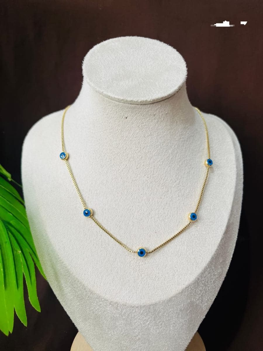 Evil eye Minimal Necklace 