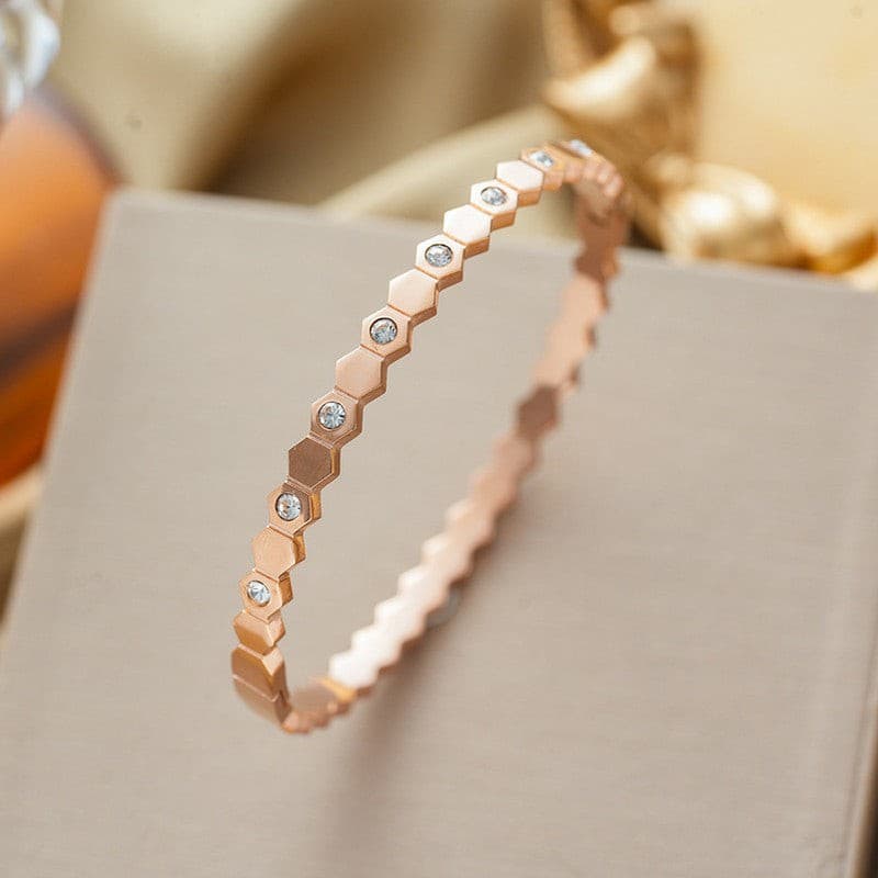Rosegold Hexagon Kada — image 1