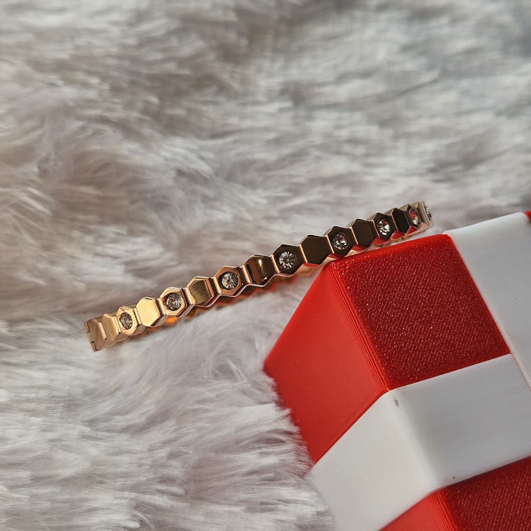 Rosegold Hexagon Kada — image 3
