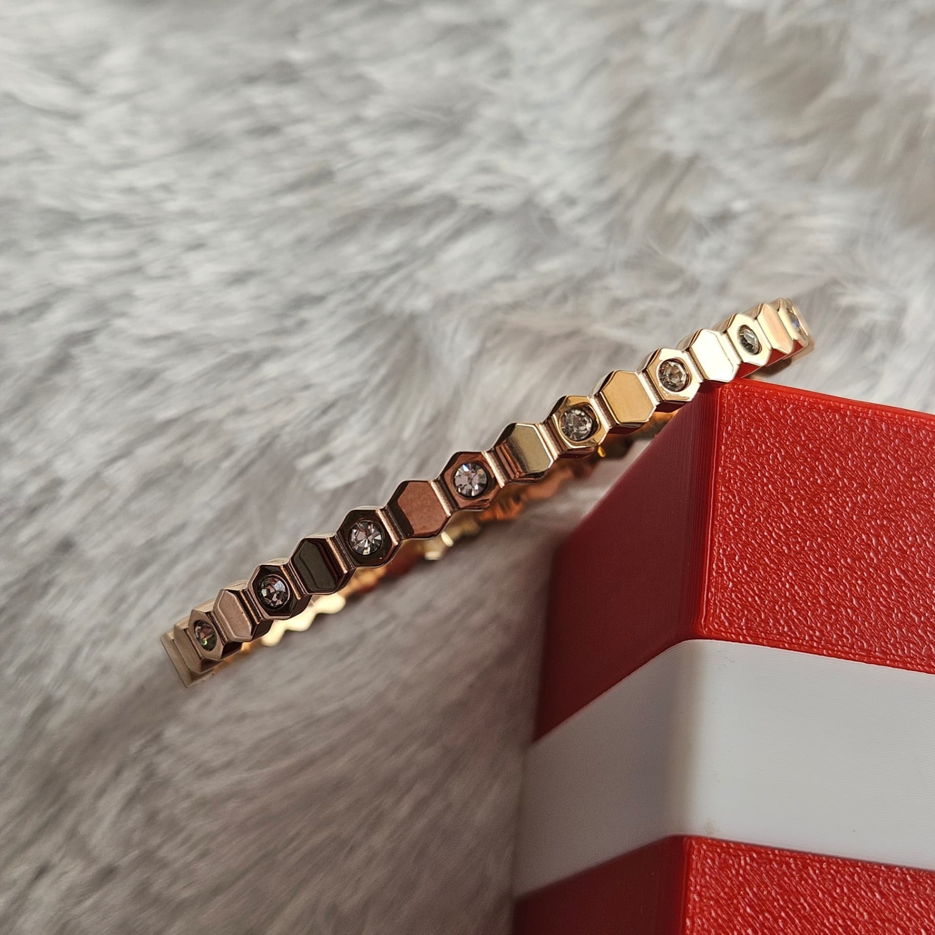Rosegold Hexagon Kada — image 4