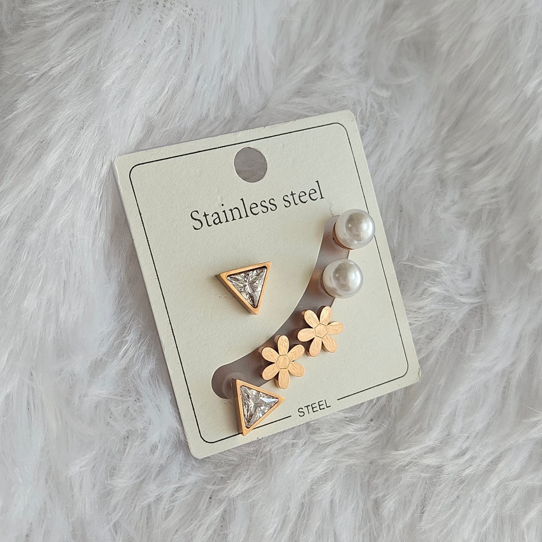 Rosegold Earrings with Second studs