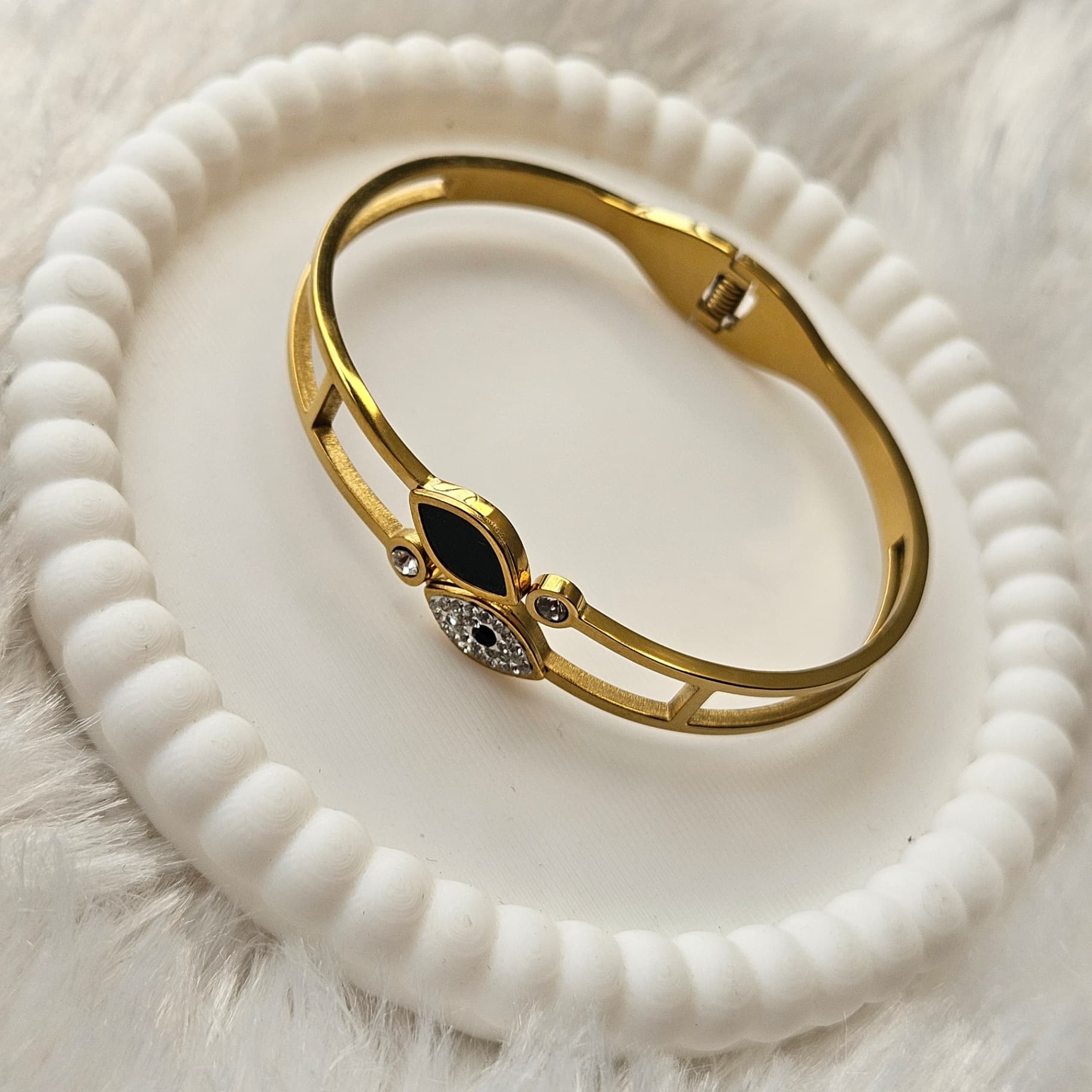 Black Evil eye Kada — image 2