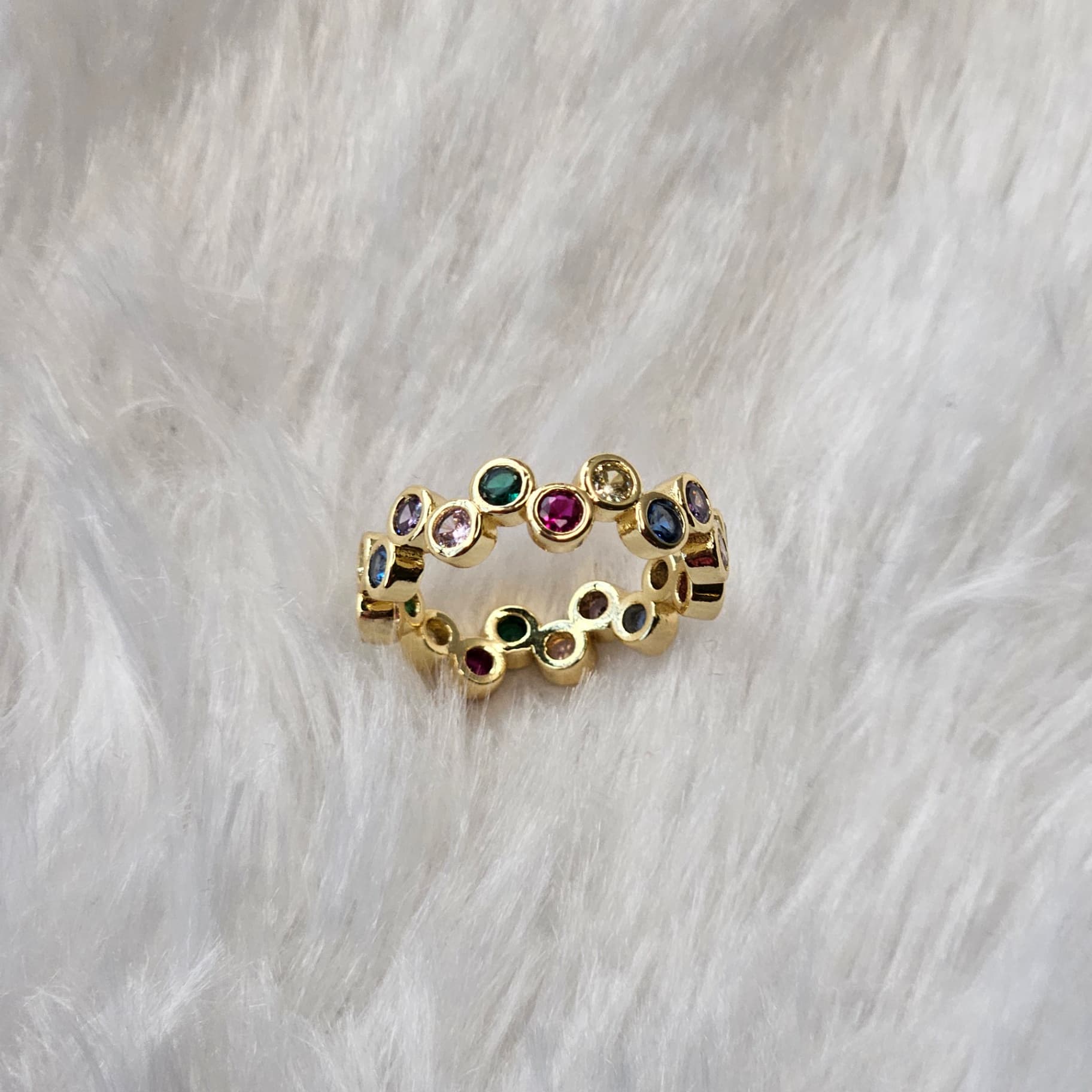 Multi-color Anti-Tarnish Adjustable Ring — image 3