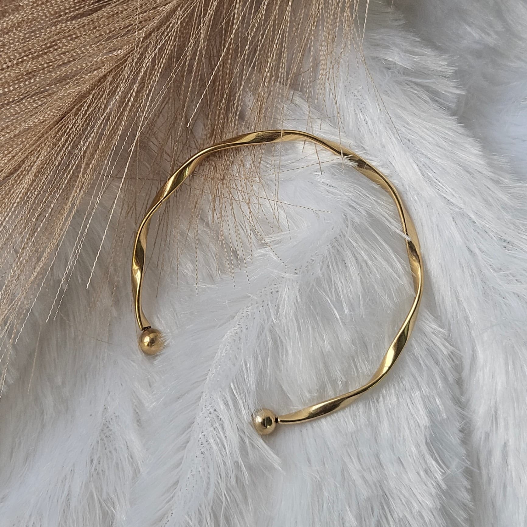 Wavy Adjustable Bangle Kada — image 3